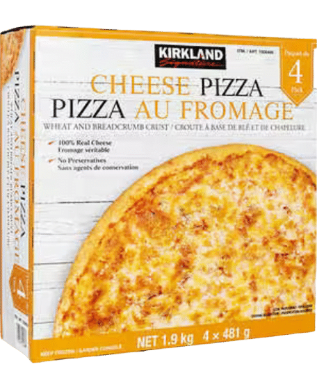 Kirkland Signature Cheese Pizza Frozen in 4 Pack