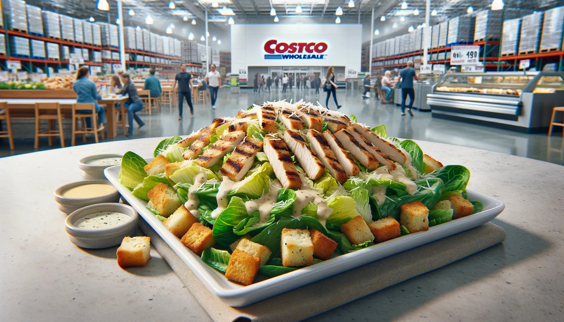 Costco Canada Food Court Menu Chicken Caesar Salad